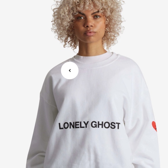 LONELY GHOST Jackets & Blazers - Lonely Ghost Heart On My Sleeve Crewneck Sweater Size L